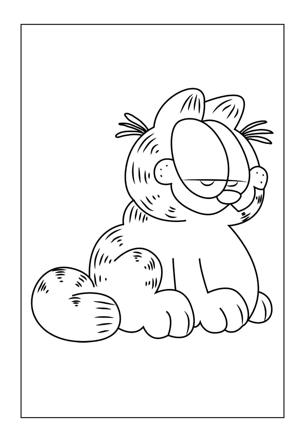 Desenhos para Pintar para Garfield
