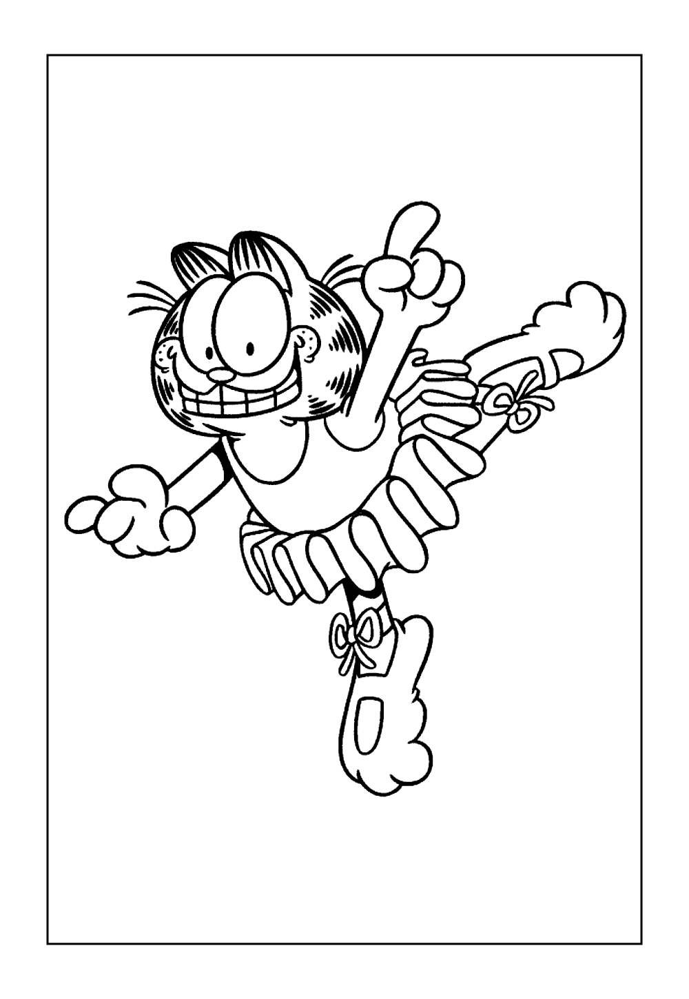 Desenho de Garfield para colorir