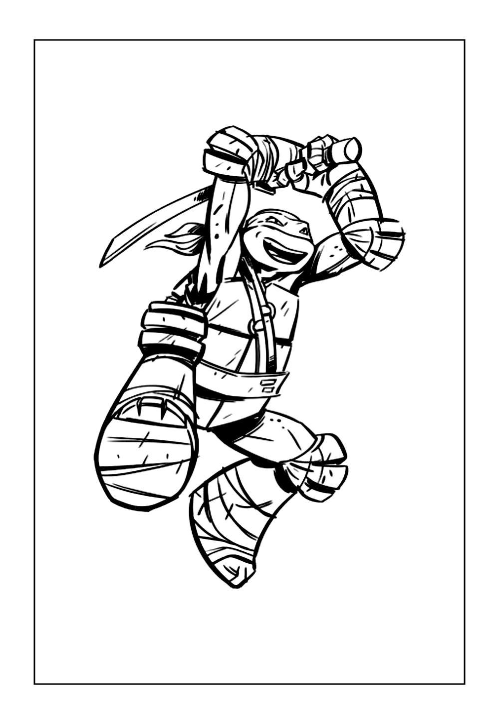 Desenho do Leonardo para colorir