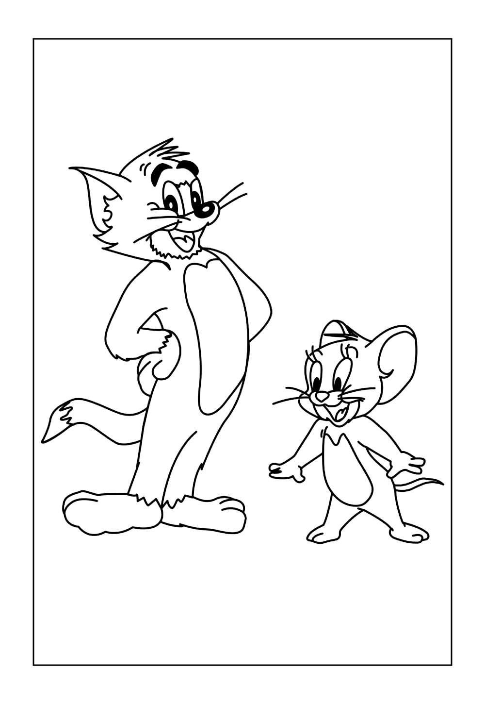Tom e Jerry para imprimir e pintar