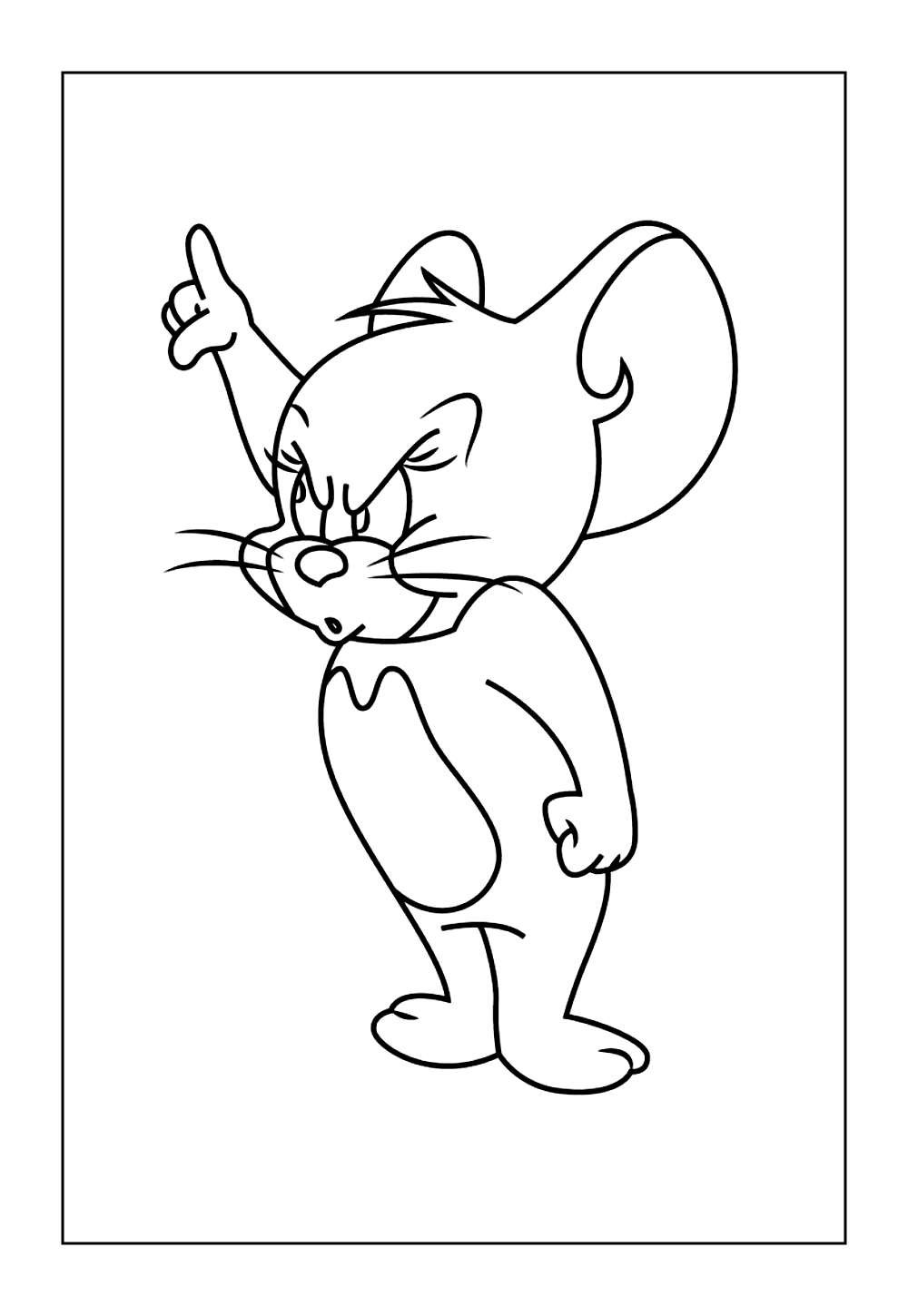 Desenhos de Tom e Jerry para imprimir e colorir