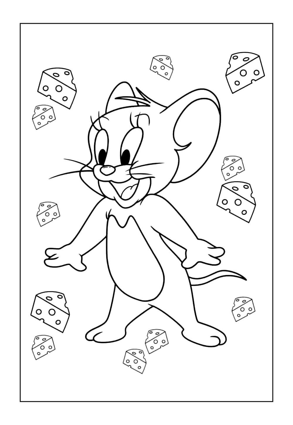 Tom e Jerry para colorir