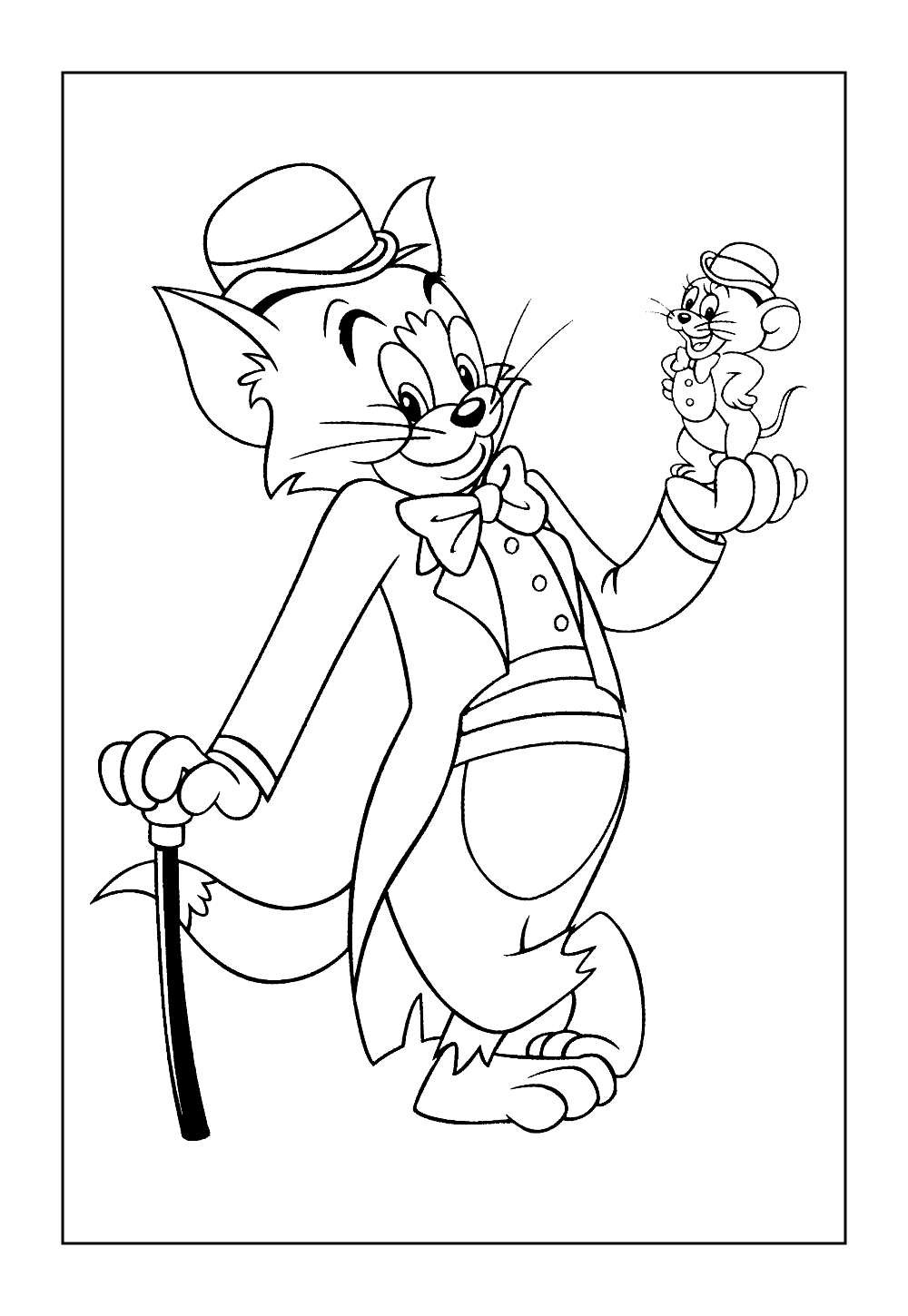 Desenhos de Tom e Jerry para pintar