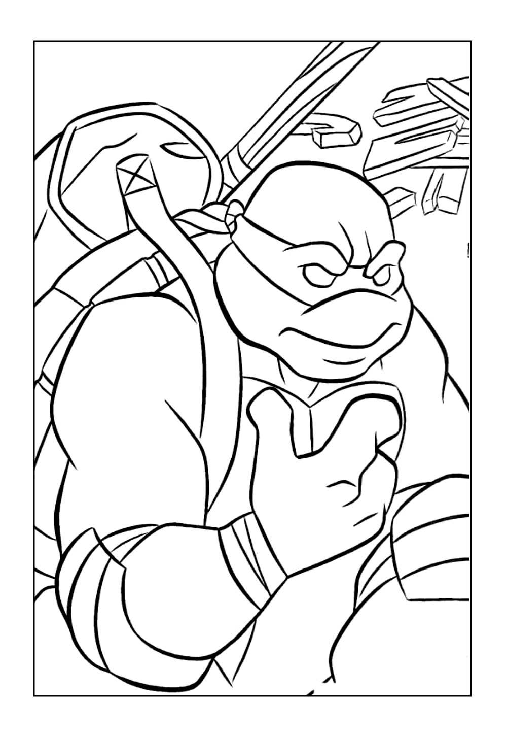 Desenhos de Donatello das Tartarugas Ninja