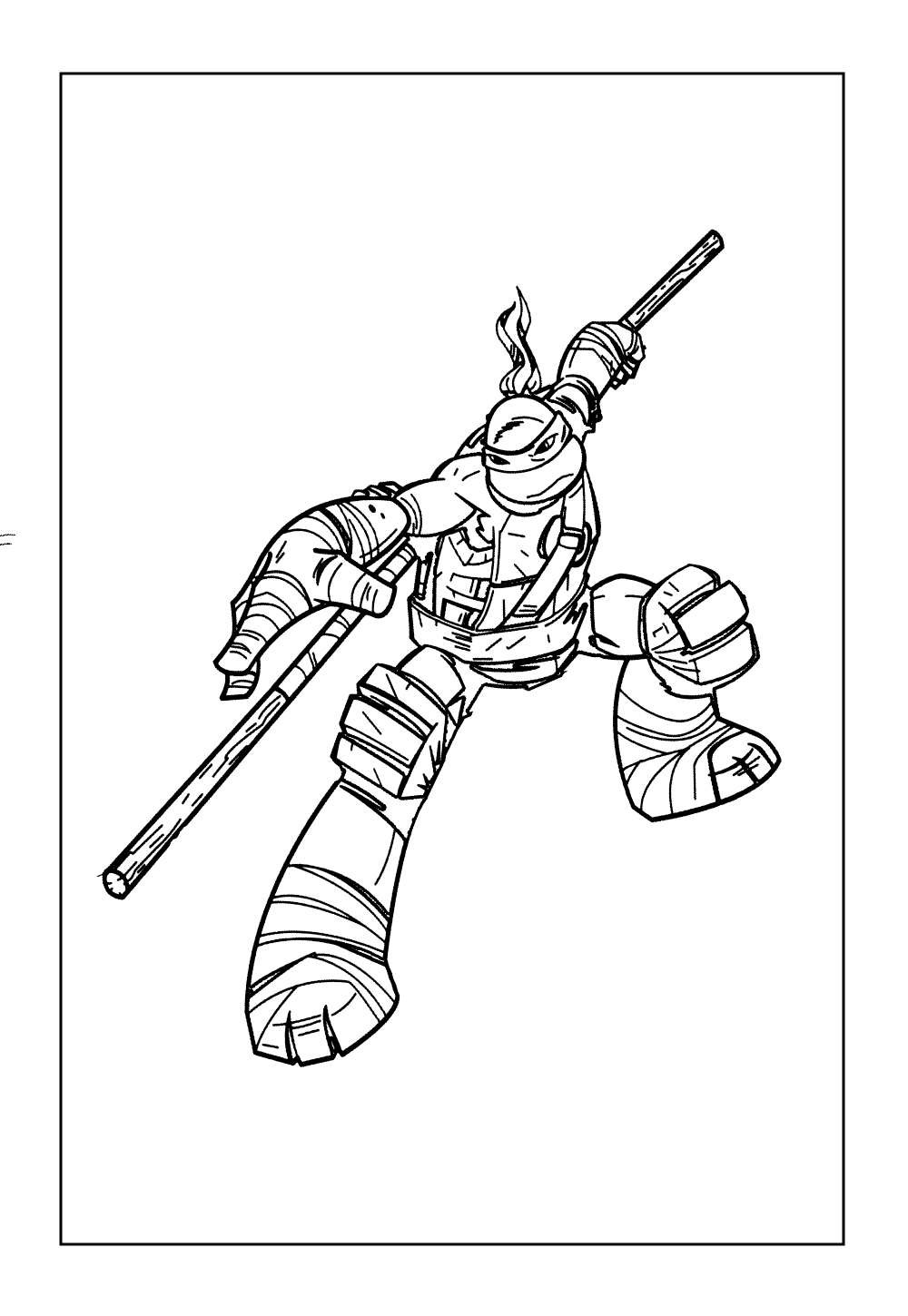 Desenhos de Donatello das Tartarugas Ninja para colorir