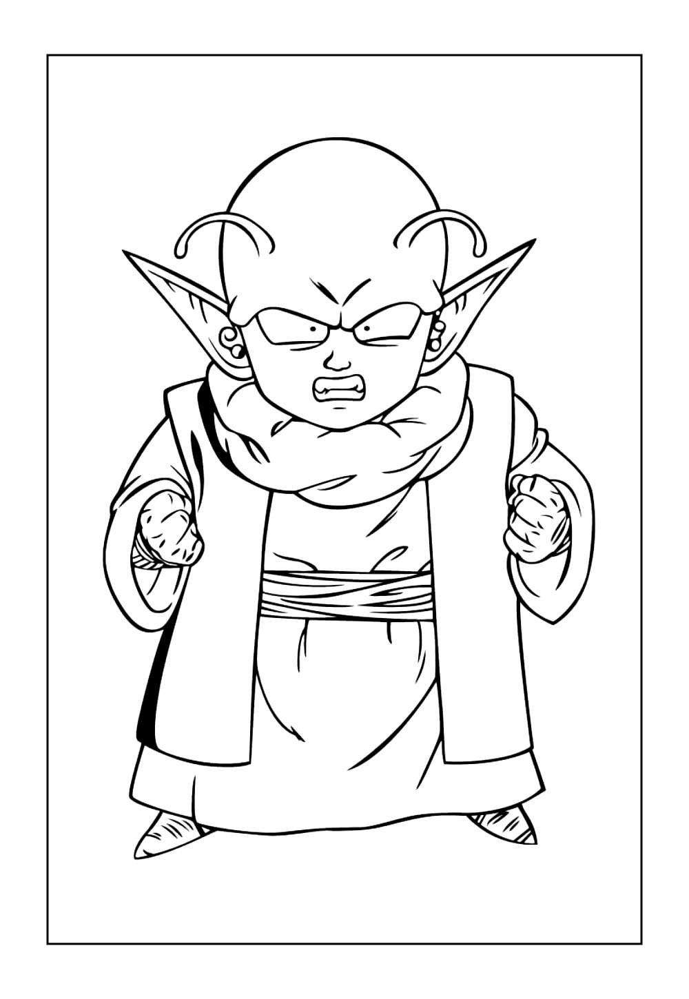 Piccolo para colorir
