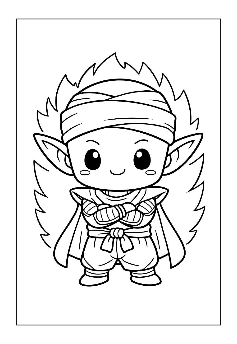 Desenhos do Piccolo para pintar