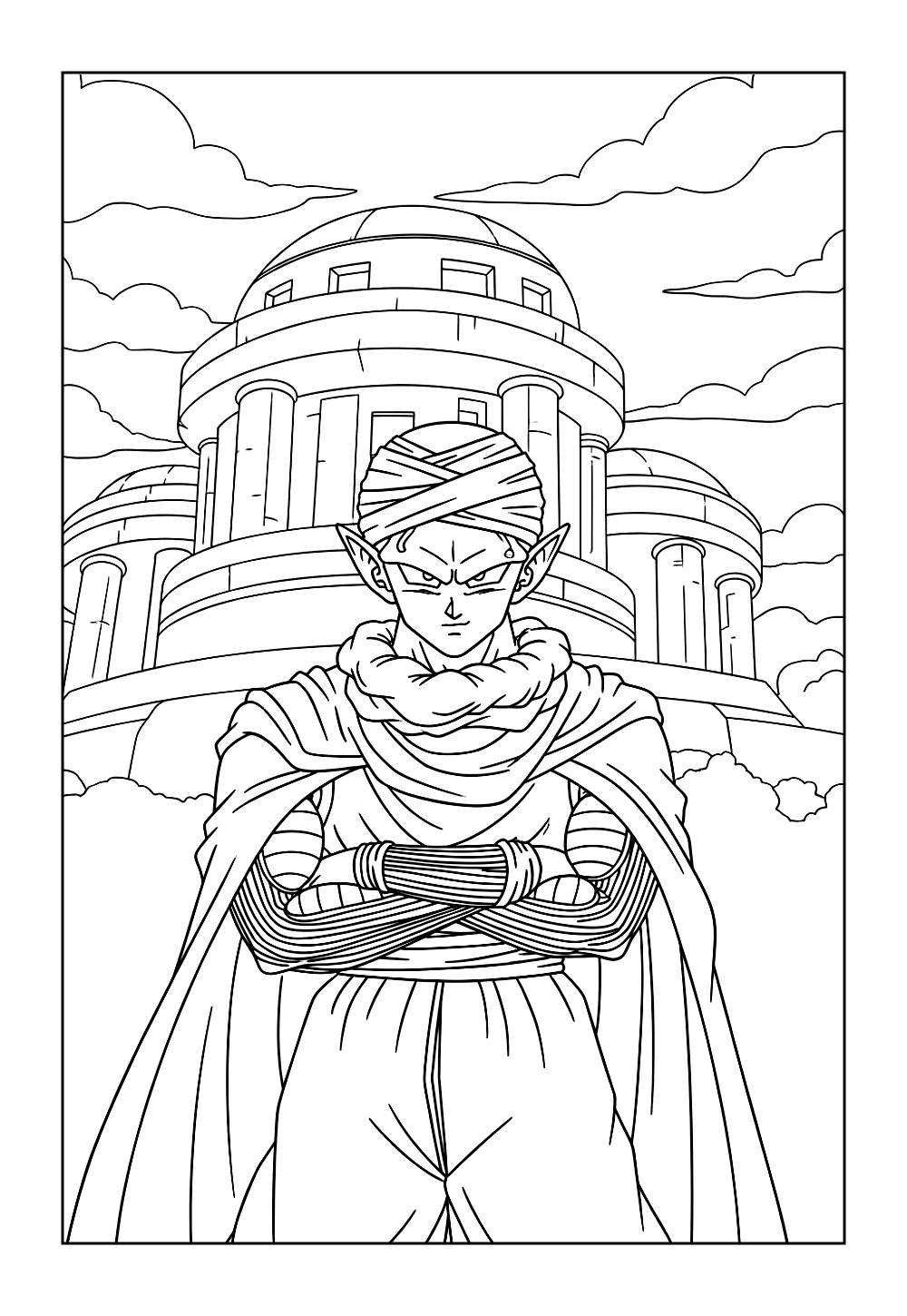 Desenhos do Piccolo para colorir