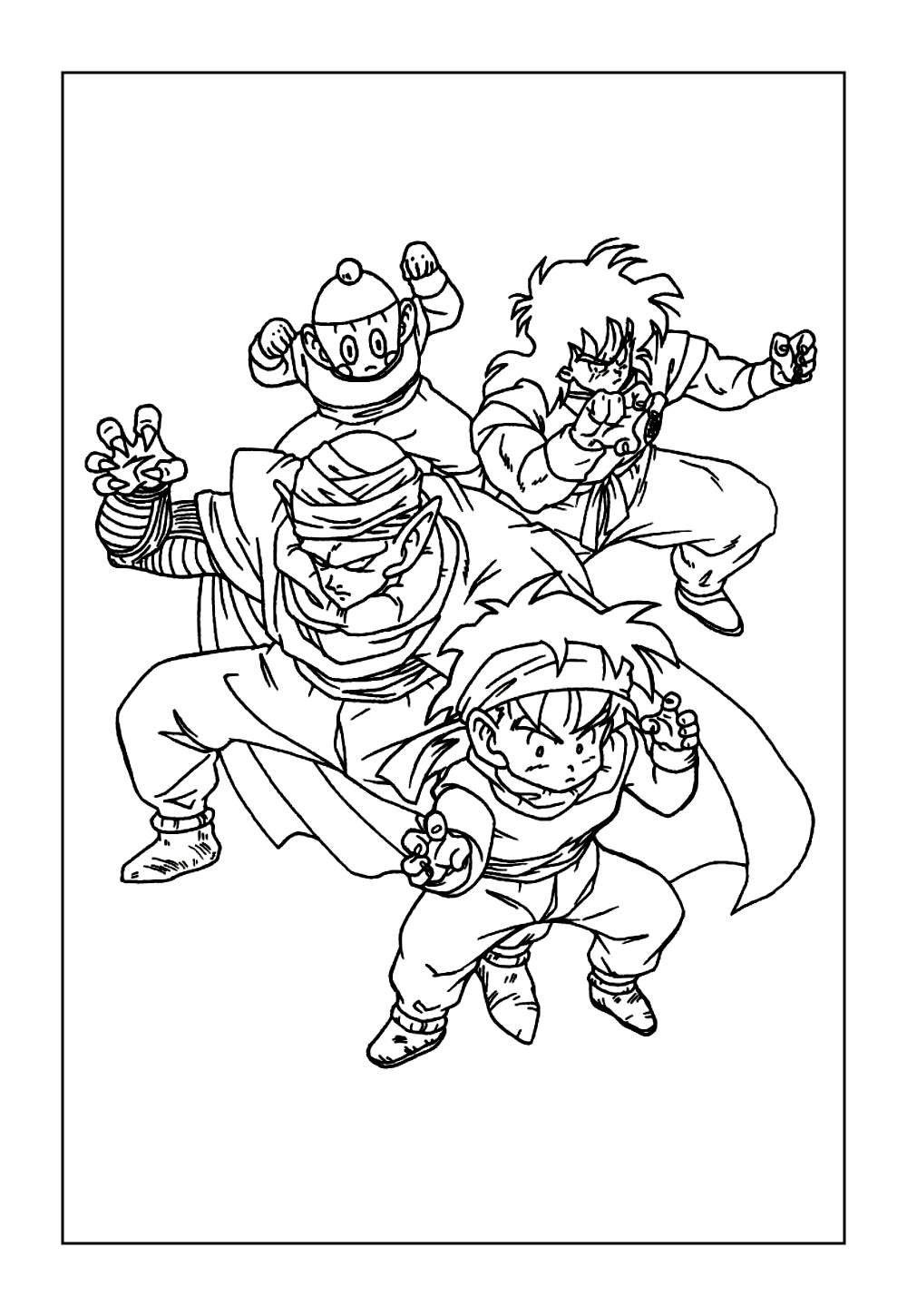 Dragon Ball Z para colorir e pintar