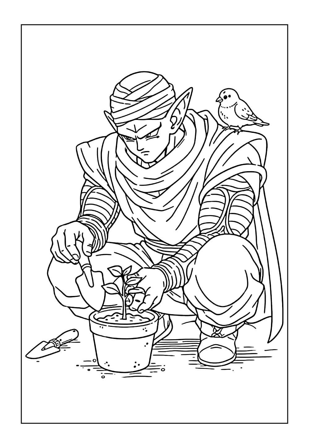 Desenhos do Piccolo para colorir e pintar