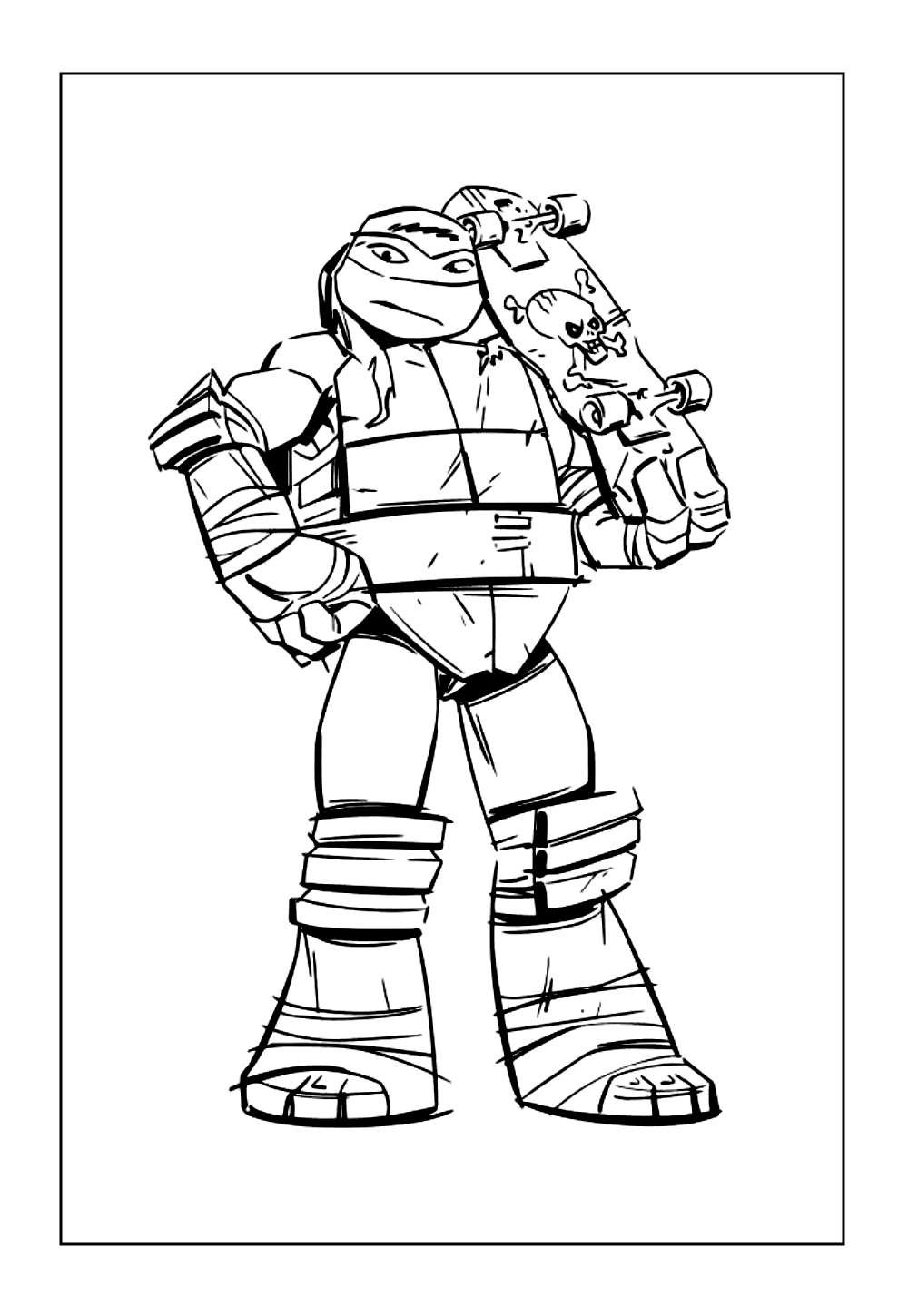Desenho do Raphael das Tartarugas Ninja