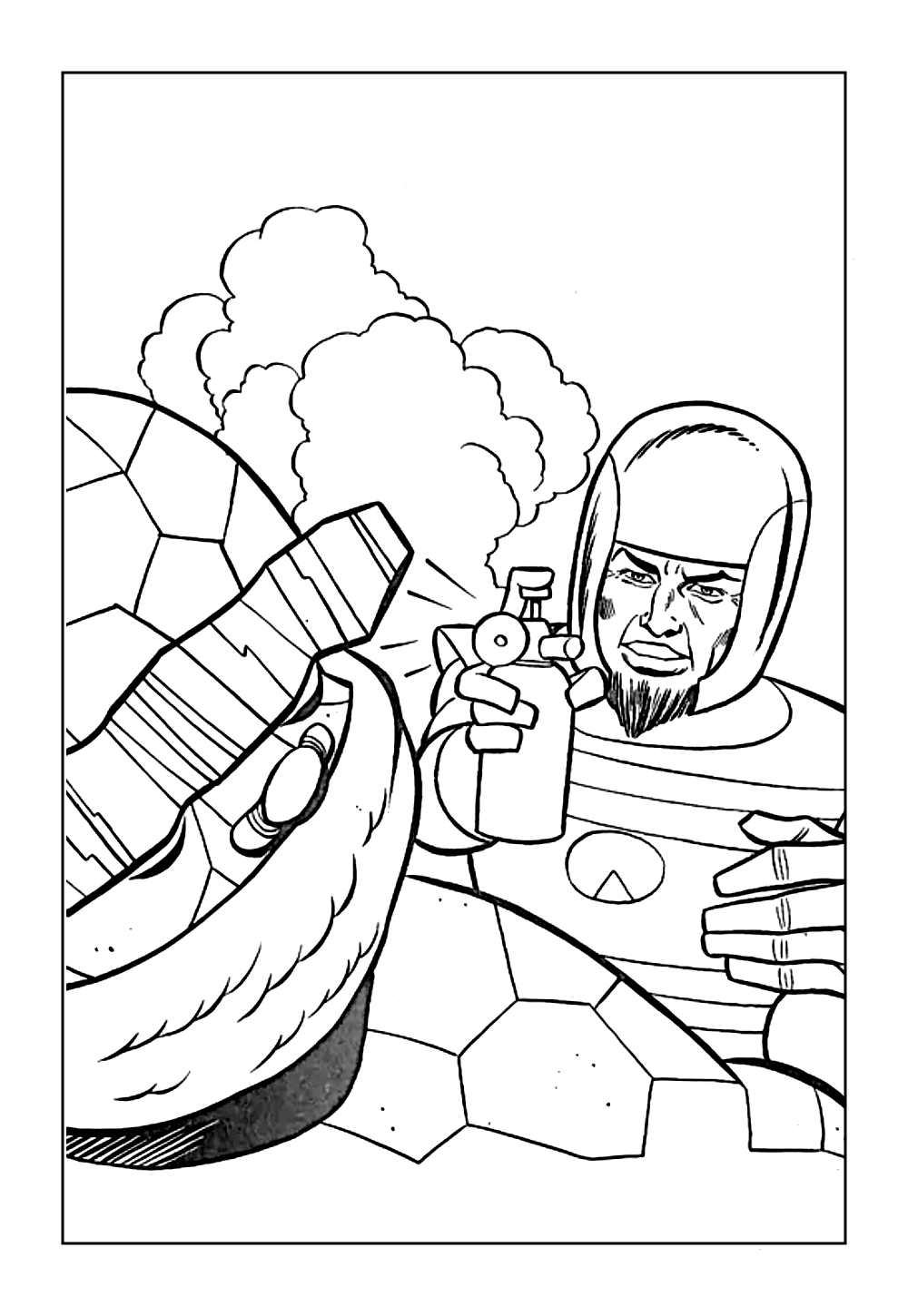 Desenho do Quarteto Fantástico para colorir