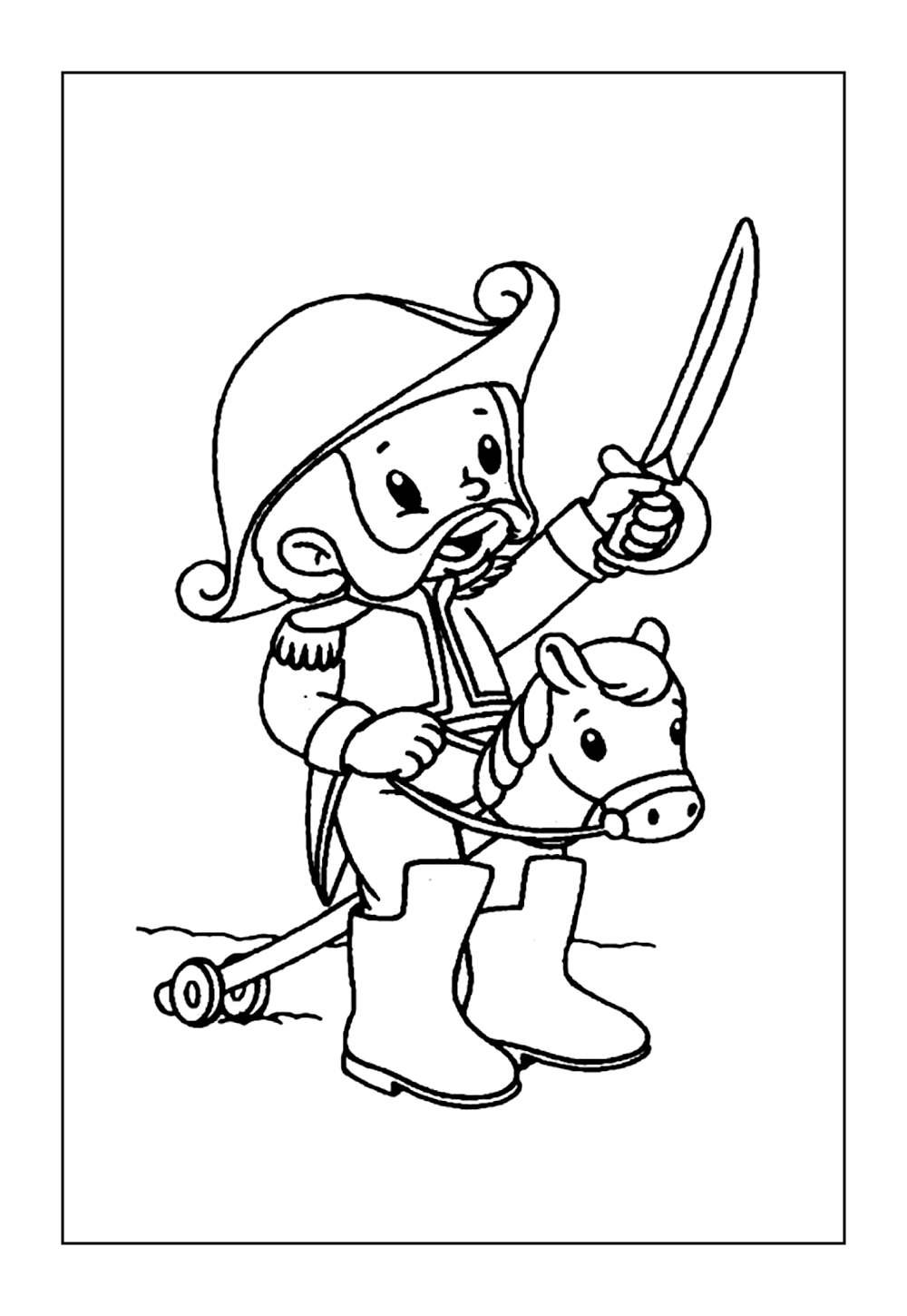 Desenhos do 7 de Setembro para pintar