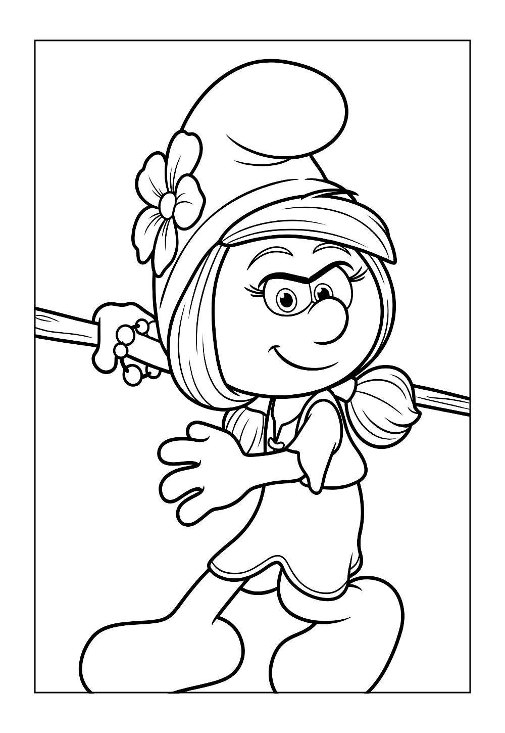 Desenho da Smurfette