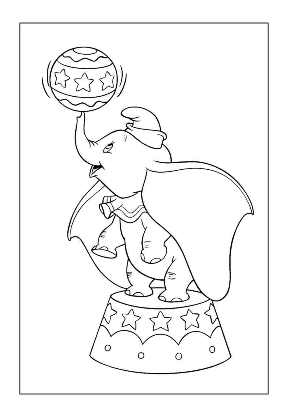 Dumbo para colorir