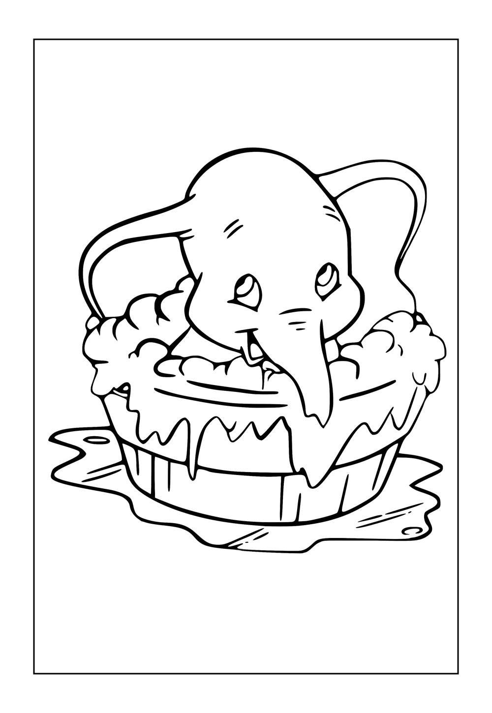 Desenhos de Dumbo para pintar