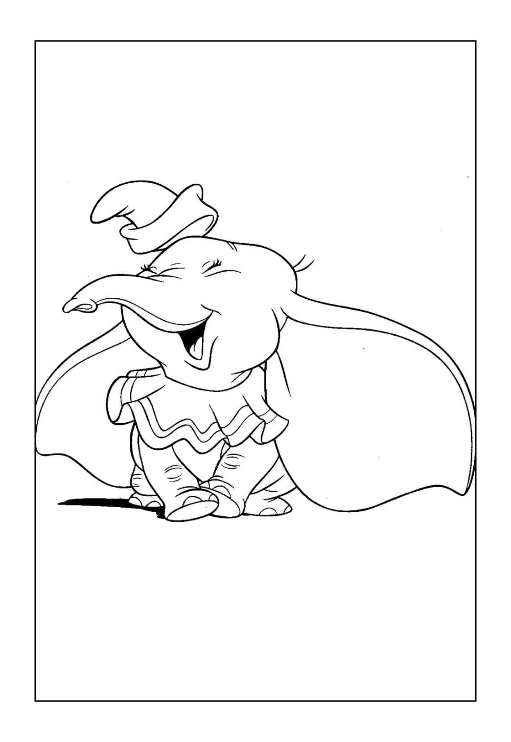 Dumbo para colorir
