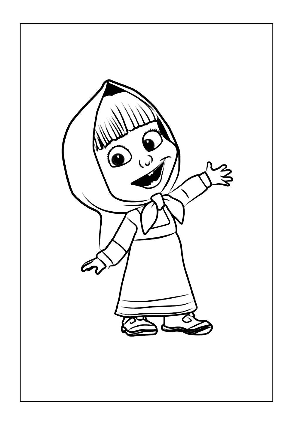 Desenhos para Colorir de Masha e o Urso