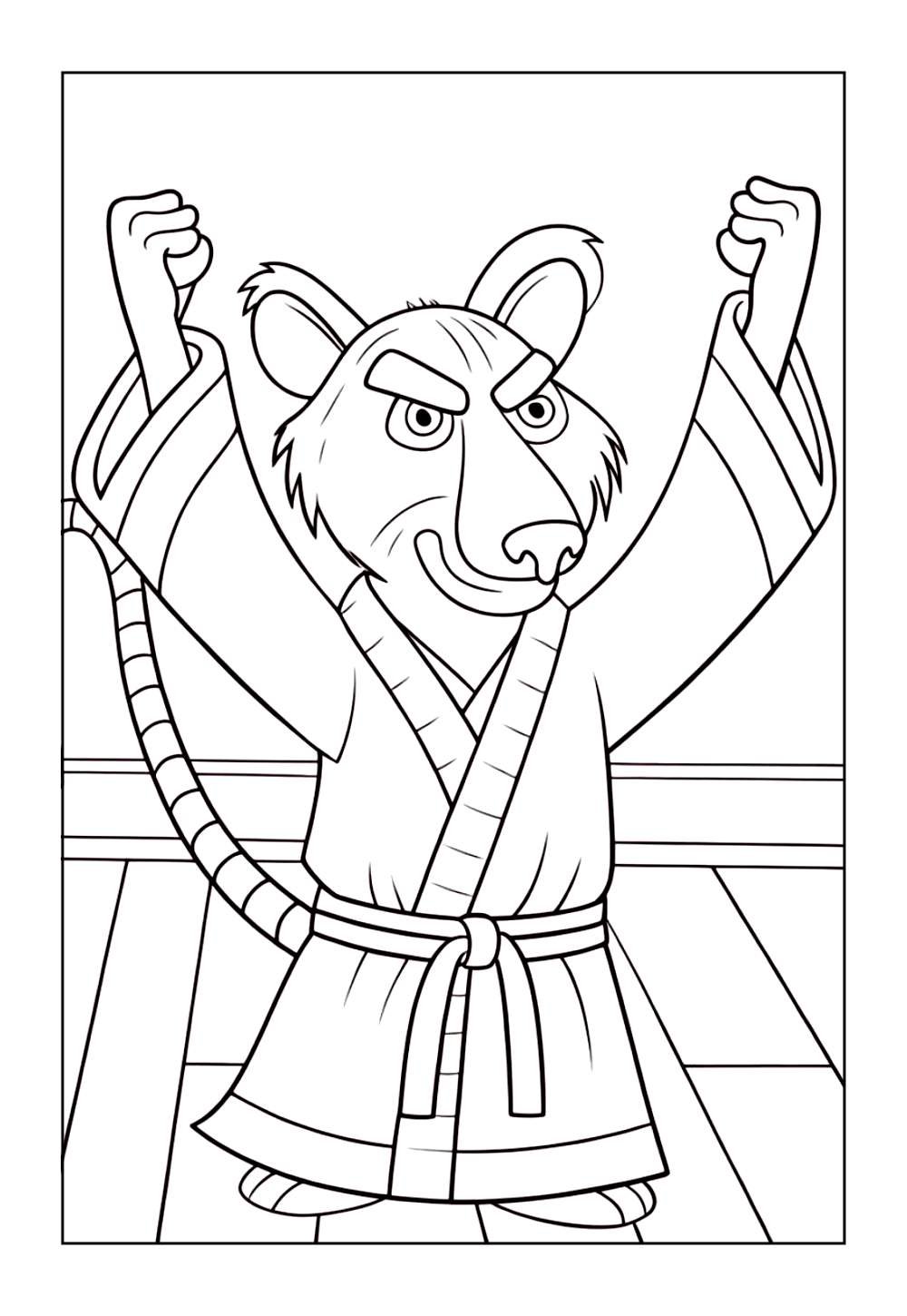 Desenhos do Mestre Splinter