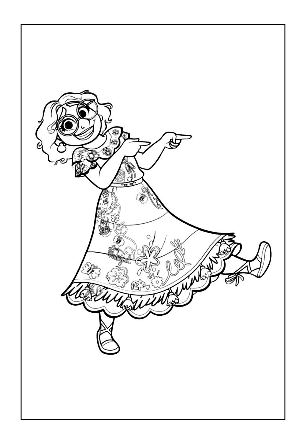 Mirabel Madrigal para pintar