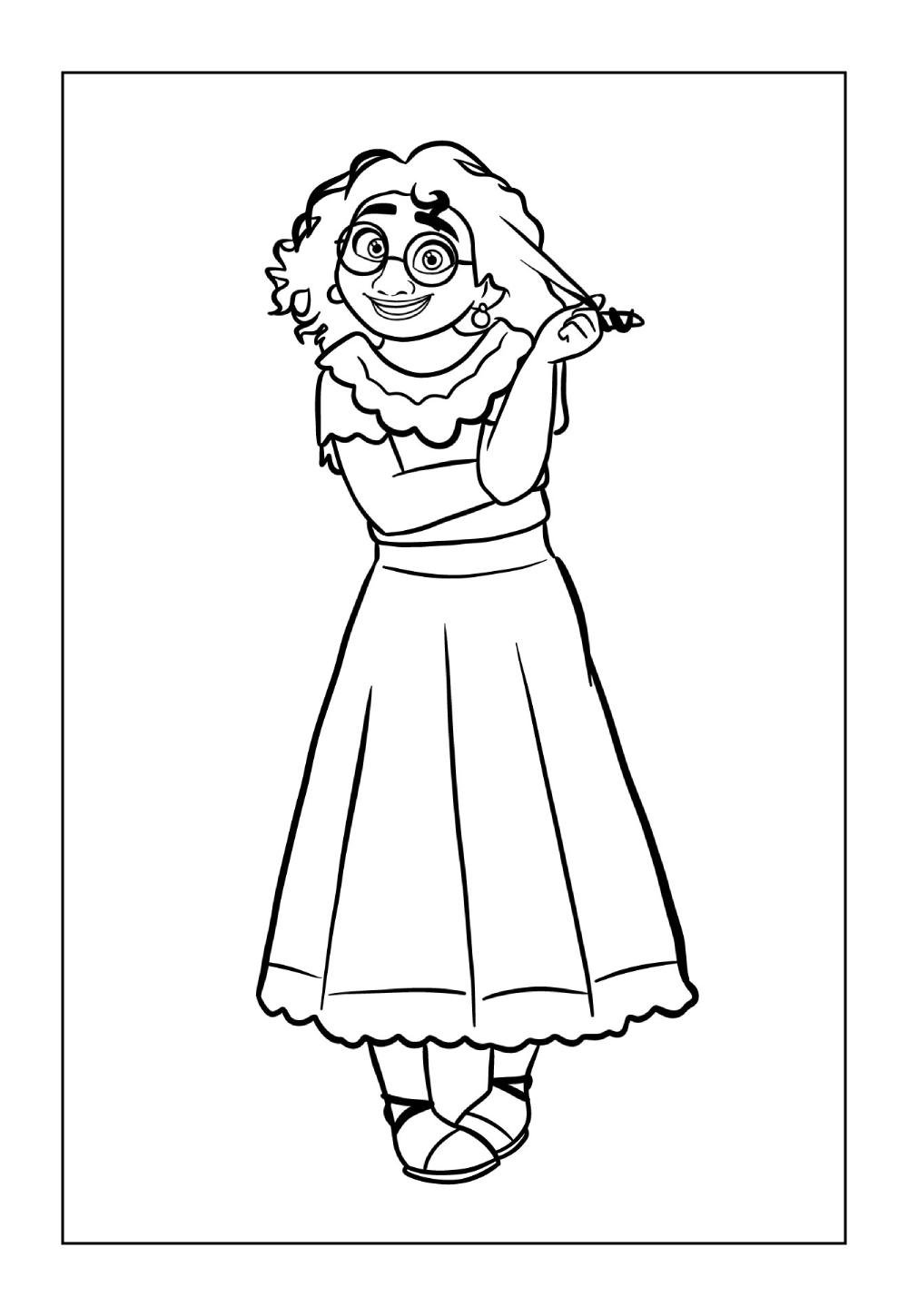 Desenhos da Mirabel Madrigal para colorir