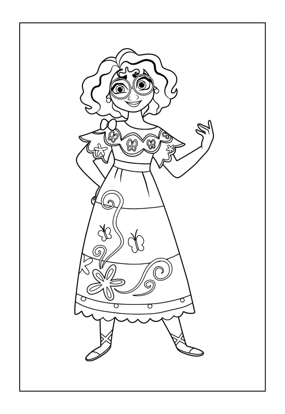 Desenhos da Mirabel Madrigal para pintar