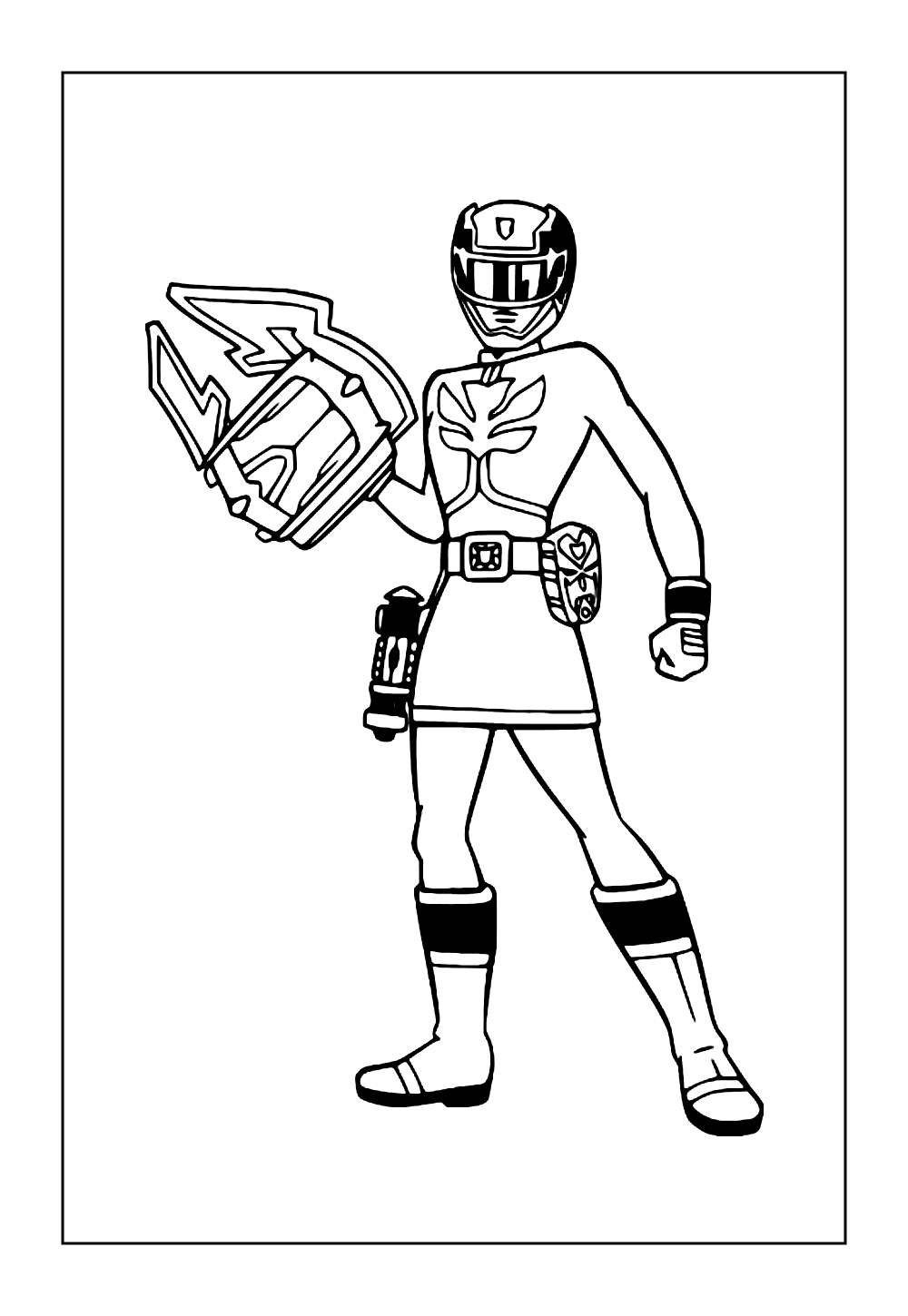 Desenhos da Power Ranger Rosa para imprimir