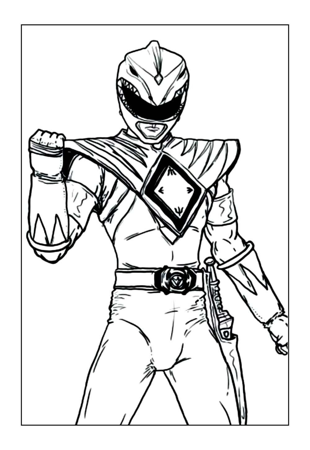 Power Rangers Mighty Morphin para colorir e pintar