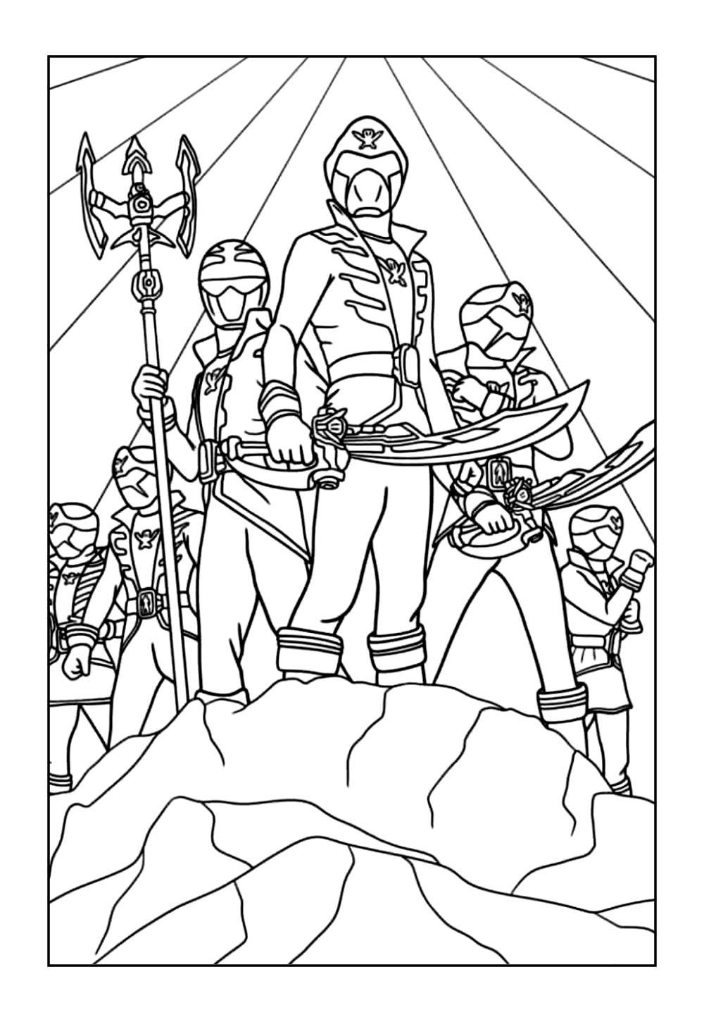 Desenhos para Colorir de Power Rangers Mighty Morphin para colorir