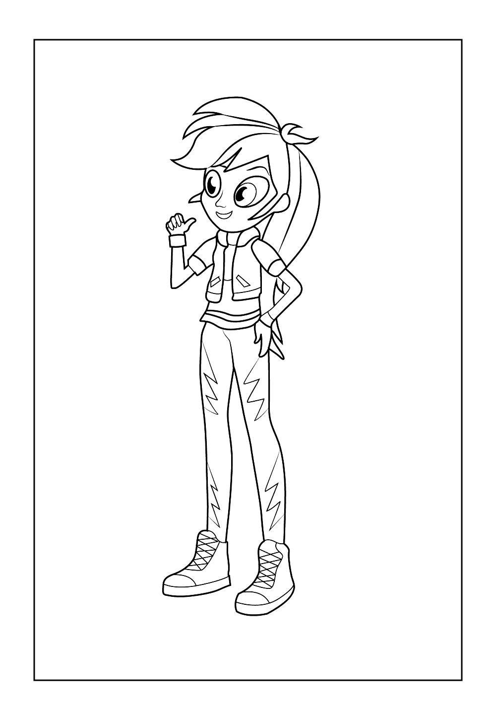 Desenhos de Rainbow Dash para imprimir