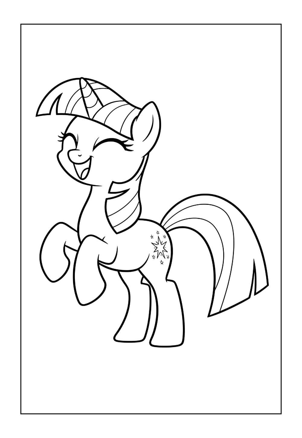 Twilight Sparkle para colorir