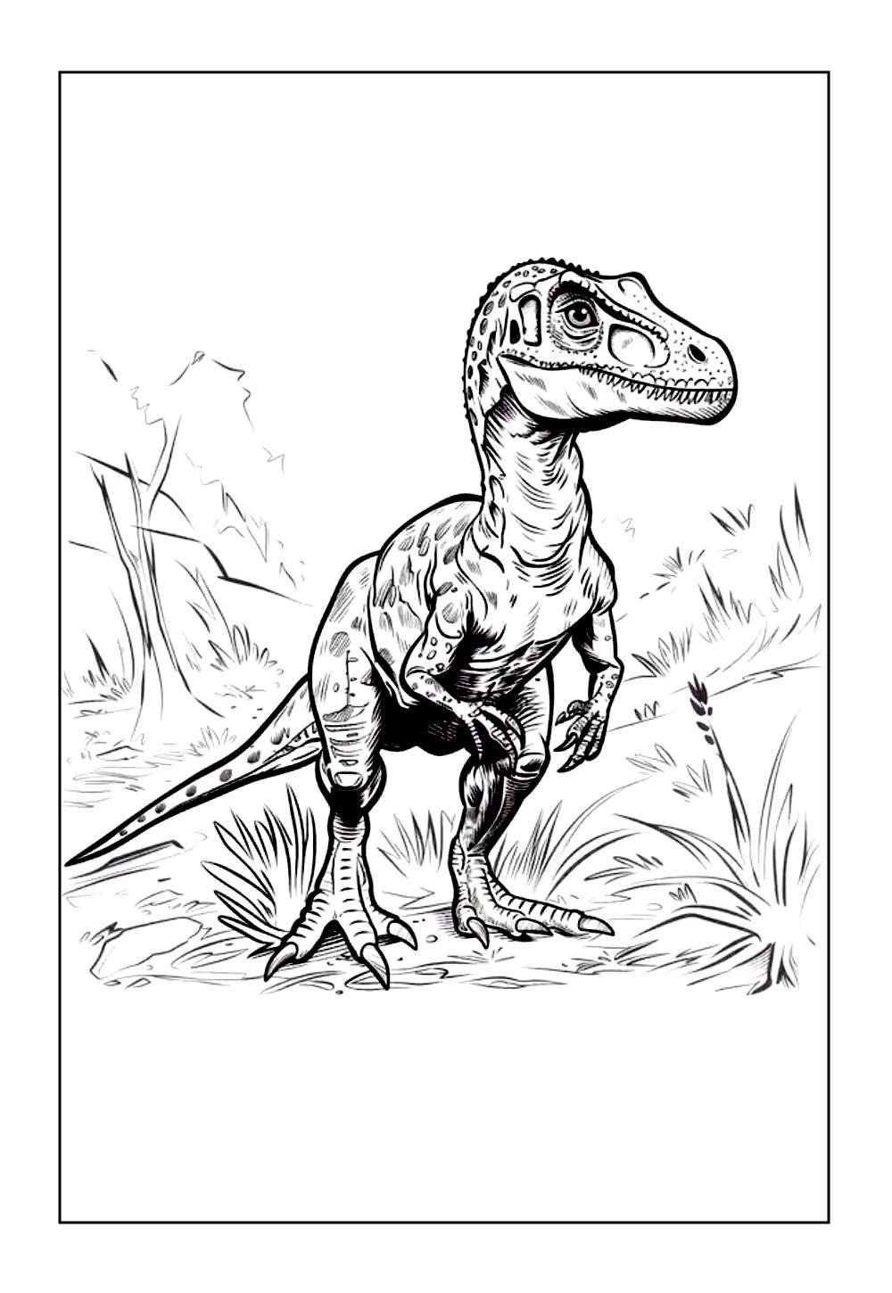 Velociraptor para pintar