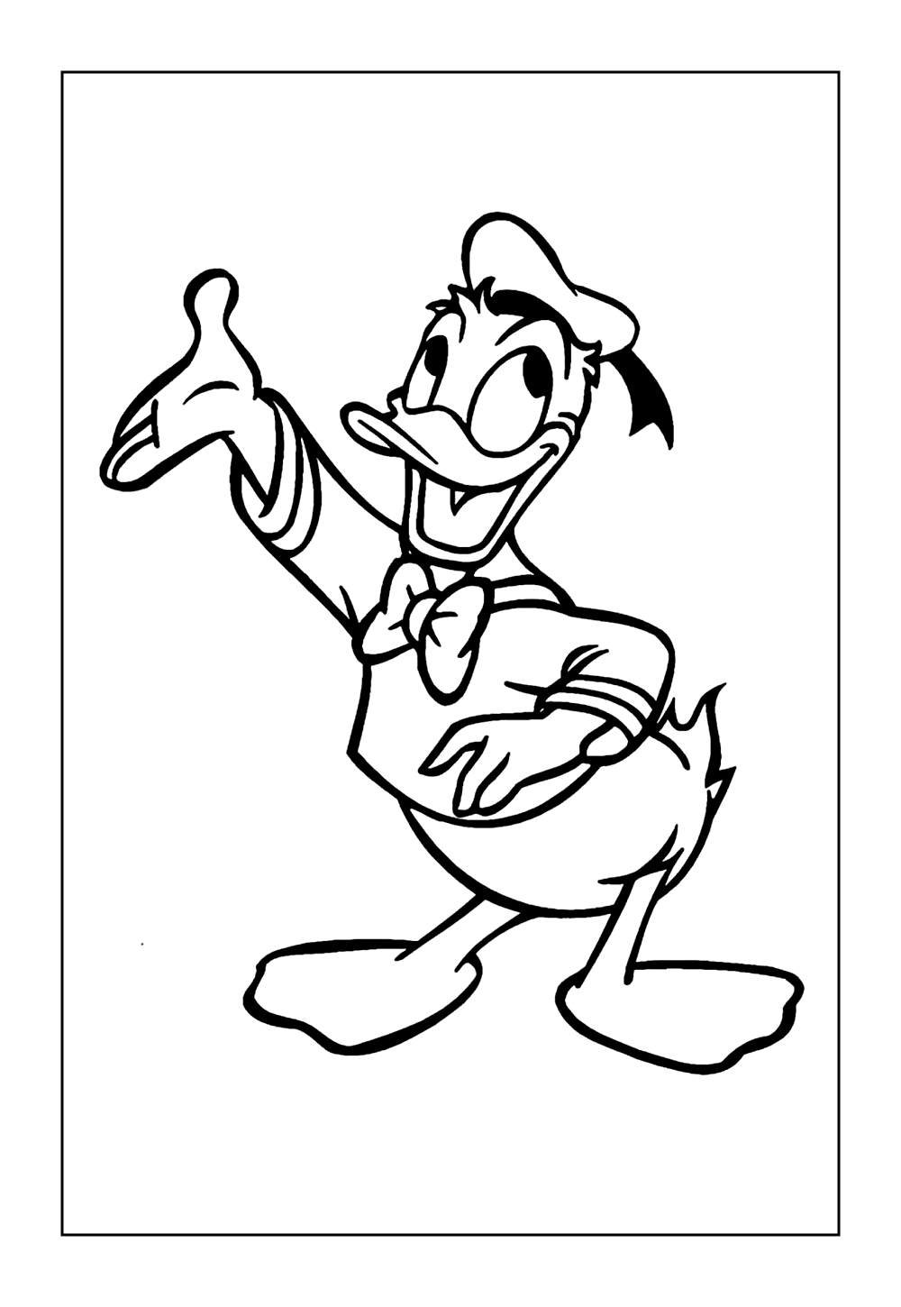 Pato Donald para pintar