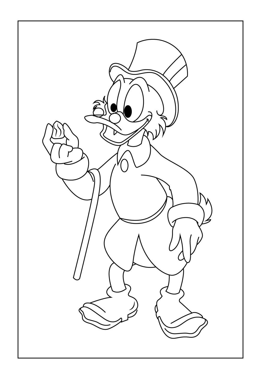 Desenhos do Pato Donald para colorir