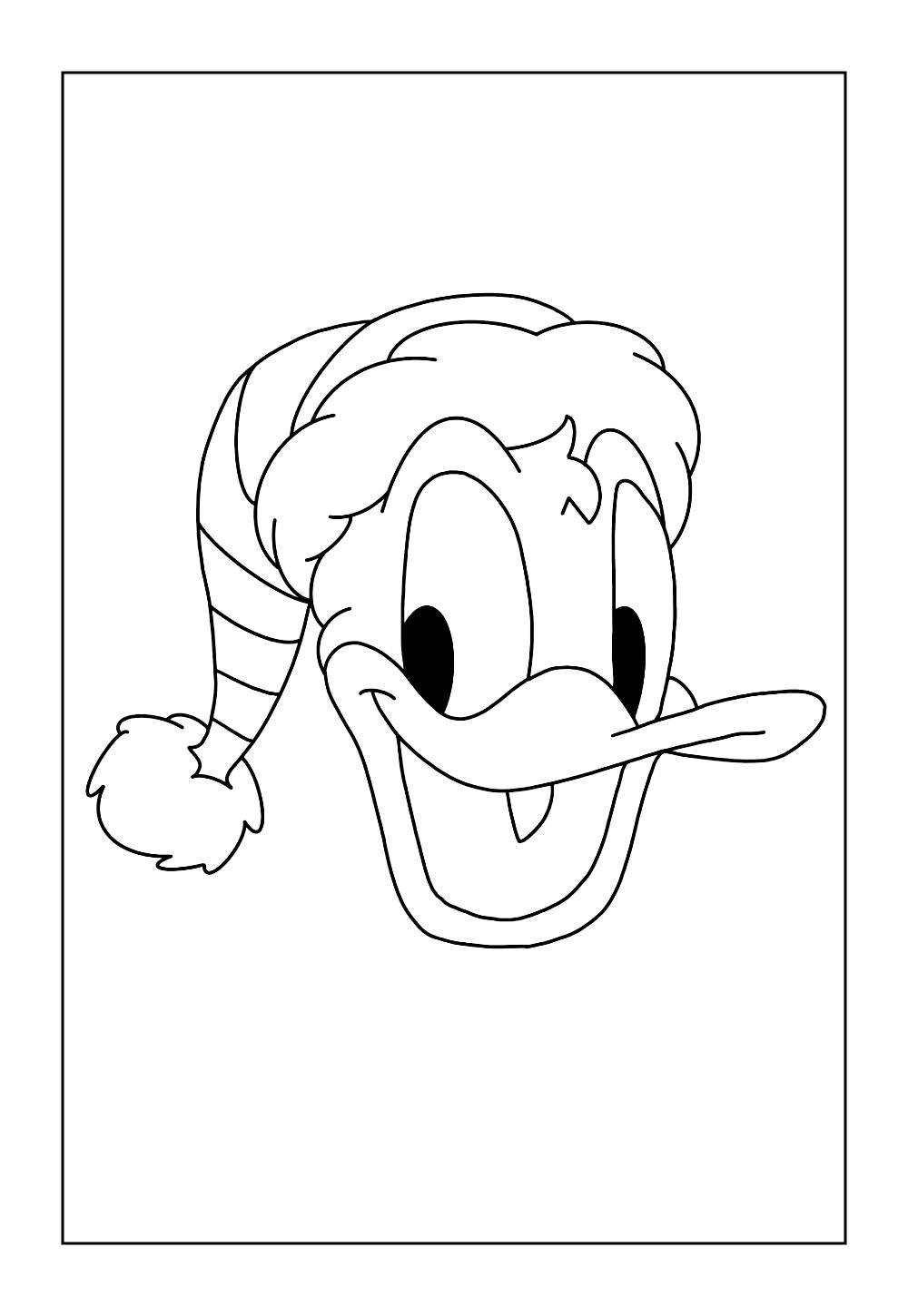Desenhos do Pato Donald para pintar