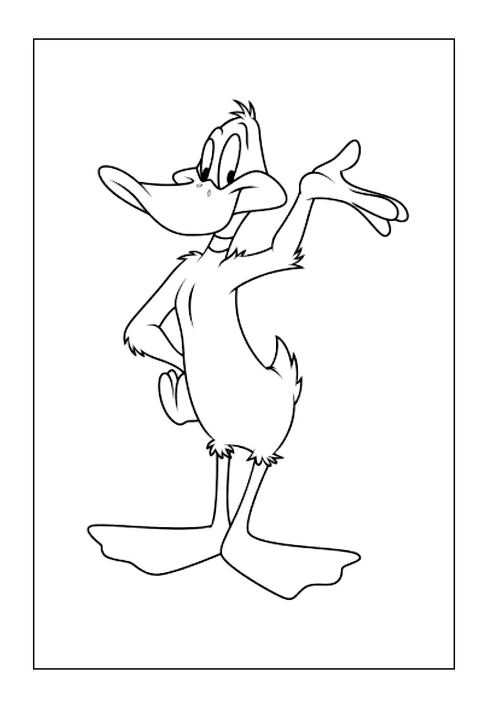 Desenho do Patolino para pintar