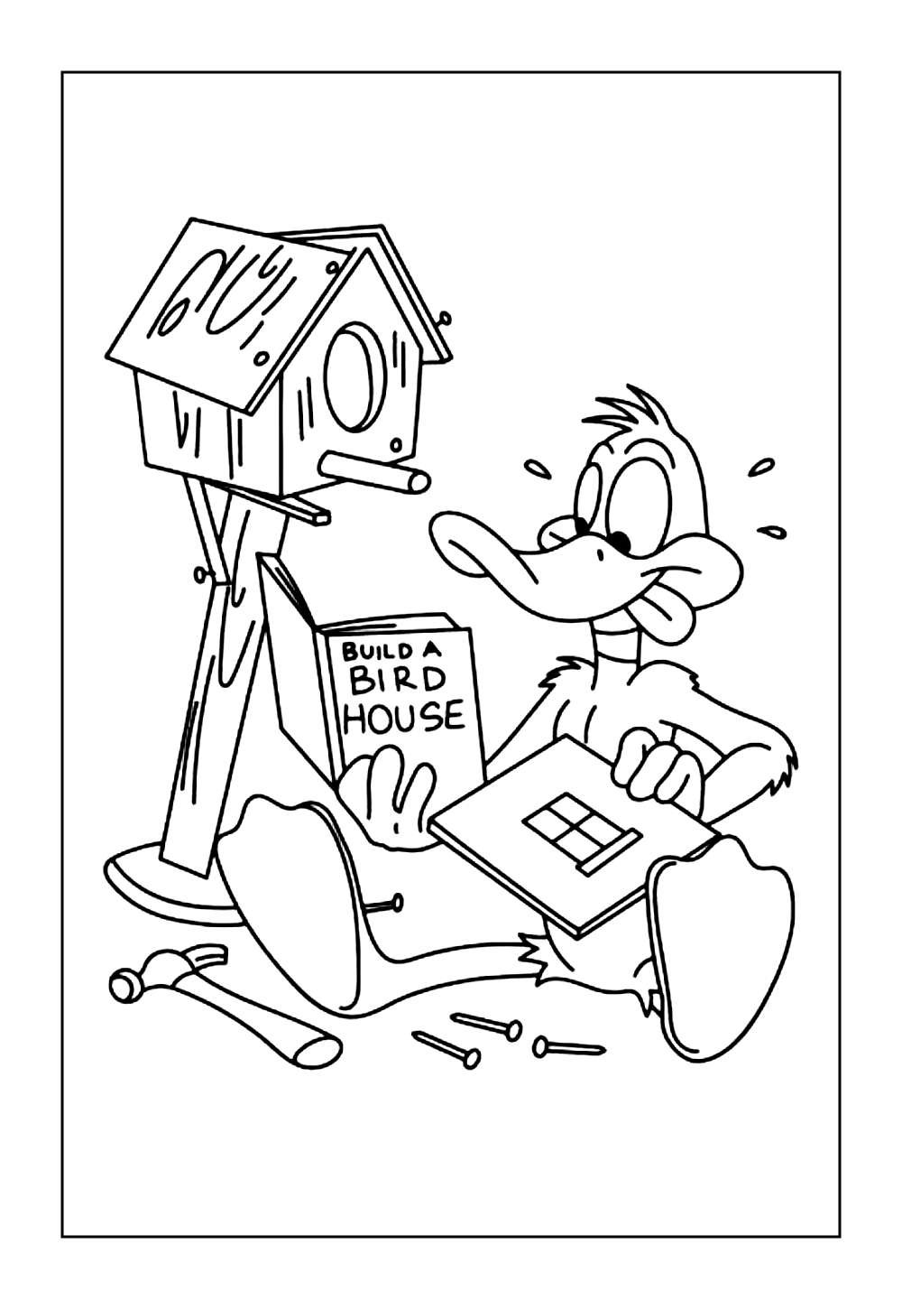 Desenhos do Patolino para colorir e pintar