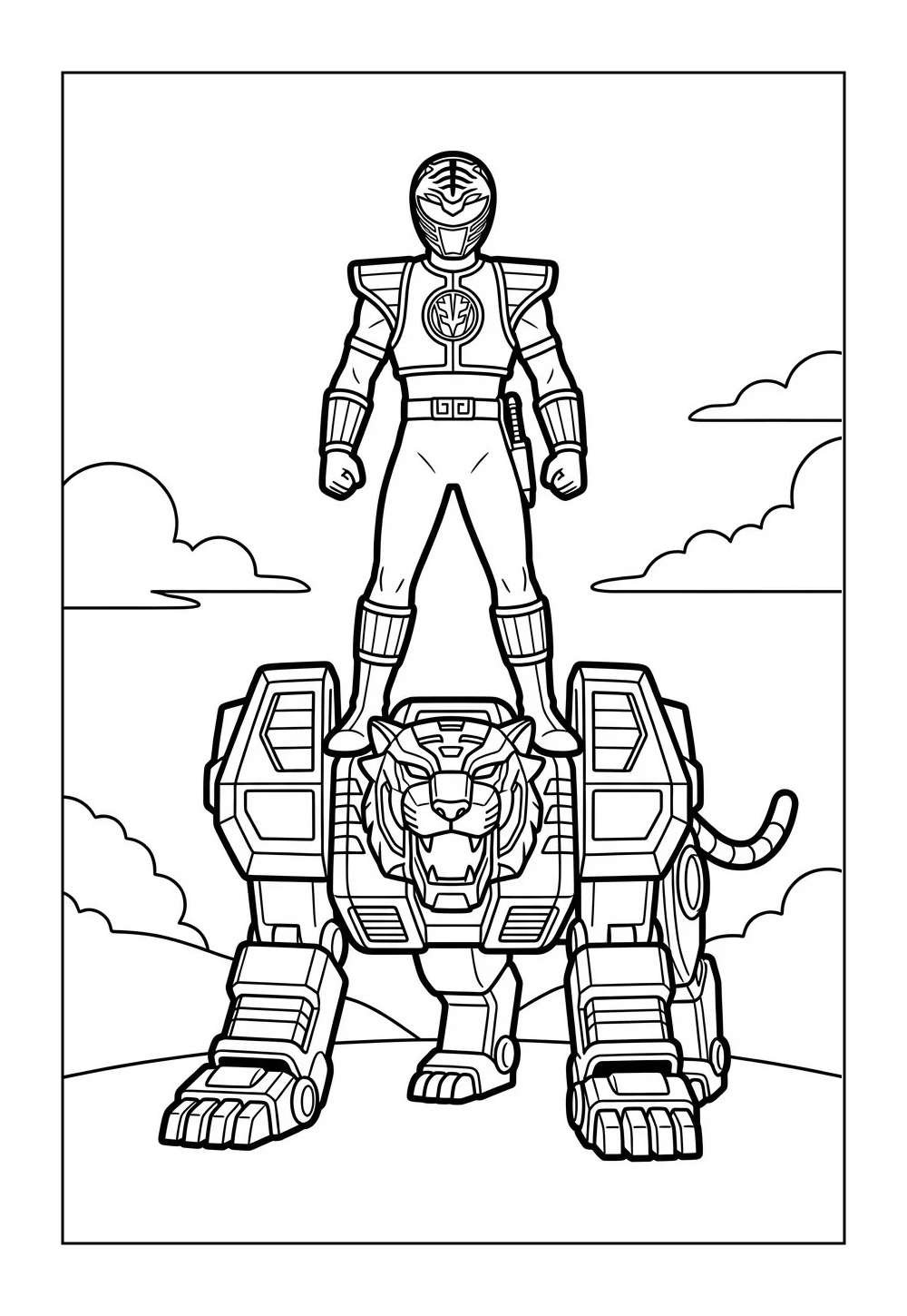 Pintar Power Ranger Vermelho