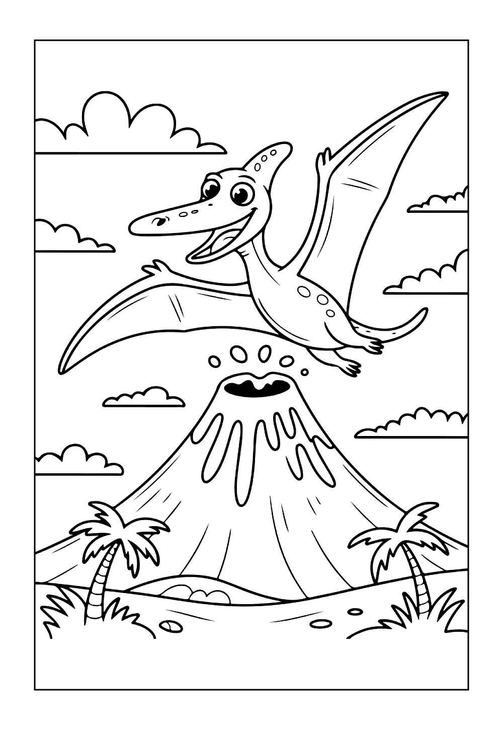 Desenho de Pterodáctilo