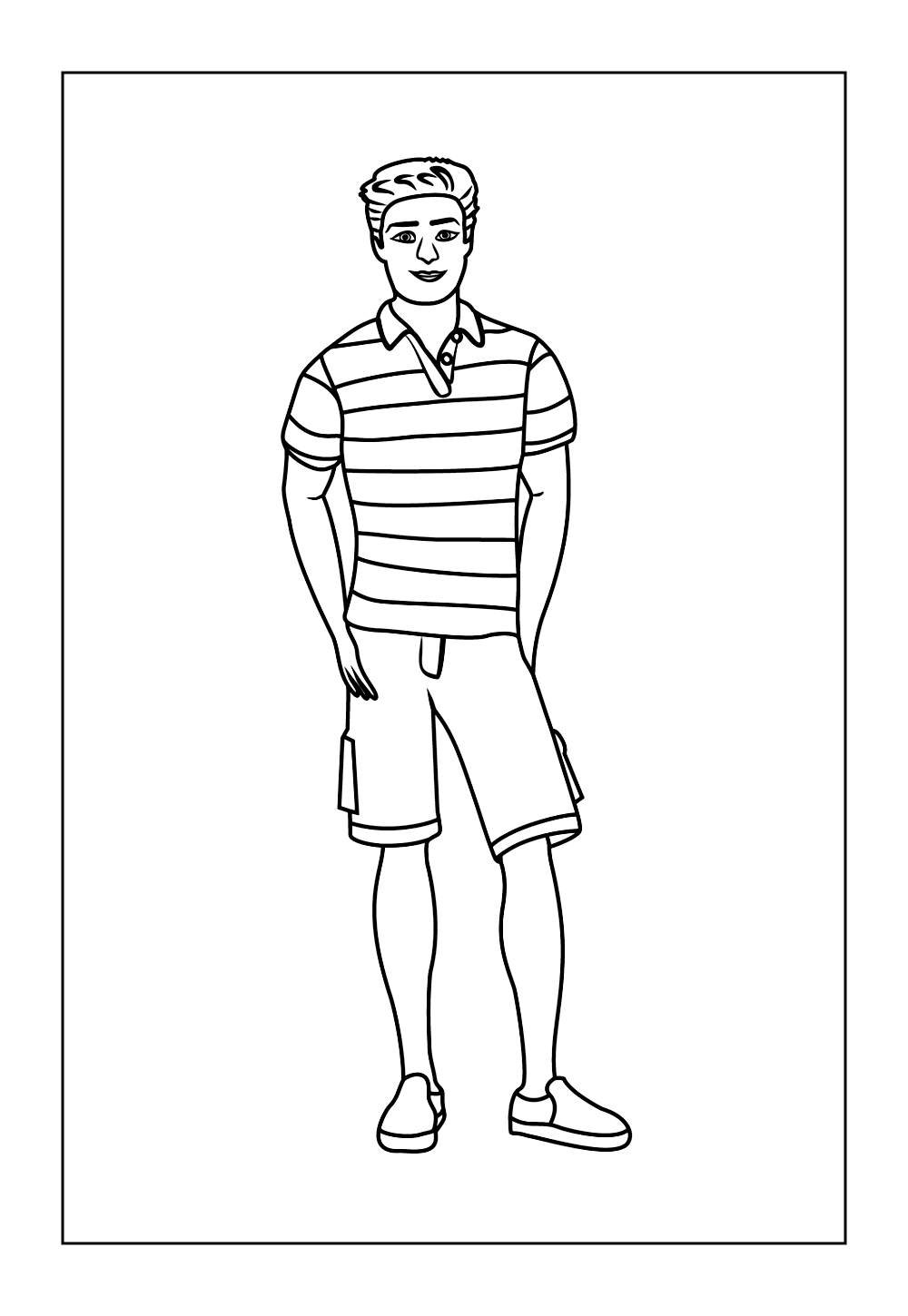 Desenho do Ken para colorir