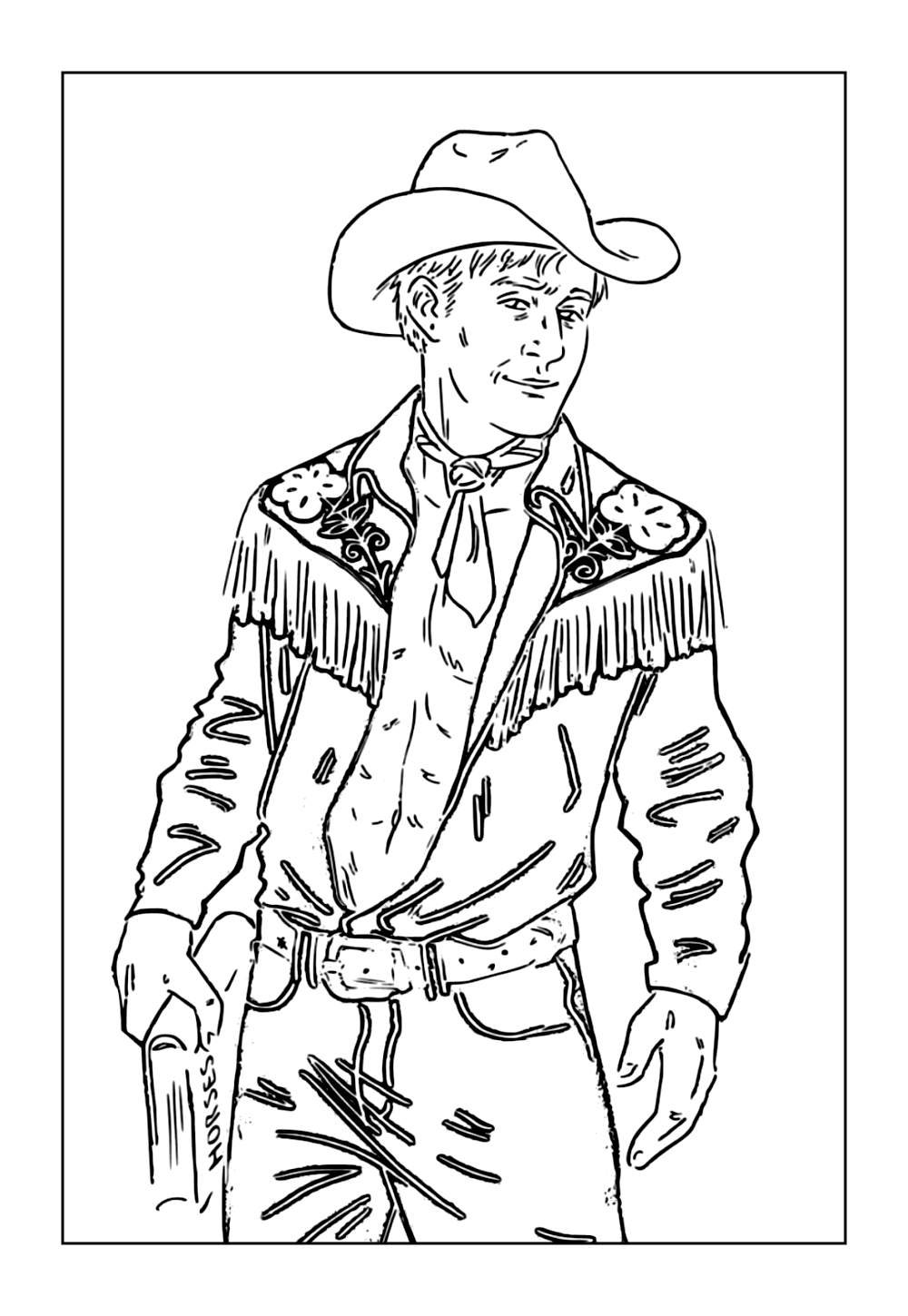 Desenho do Ken Cowboy