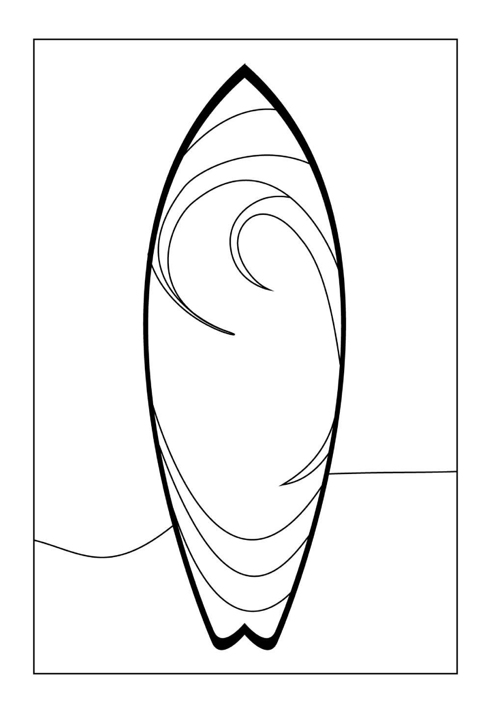 Desenhos da Barbie Surfista para pintar