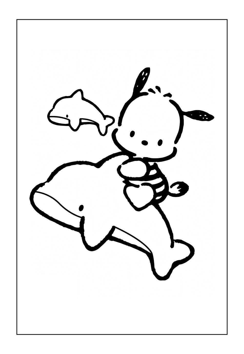 Desenhos do Pochacco para pintar