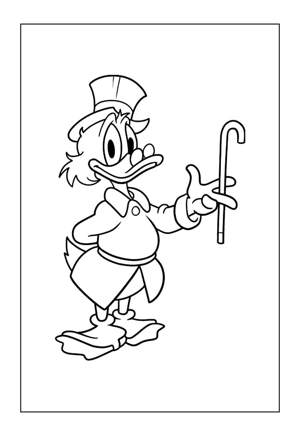 Desenho do Tio Patinhas para imprimir