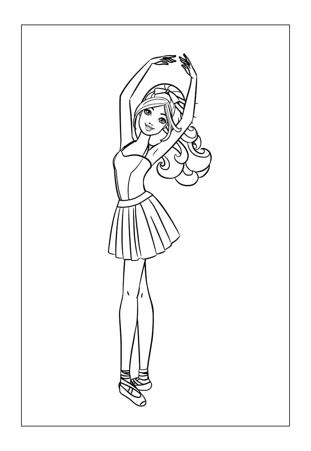 Desenhos da Bailarina Barbie para colorir