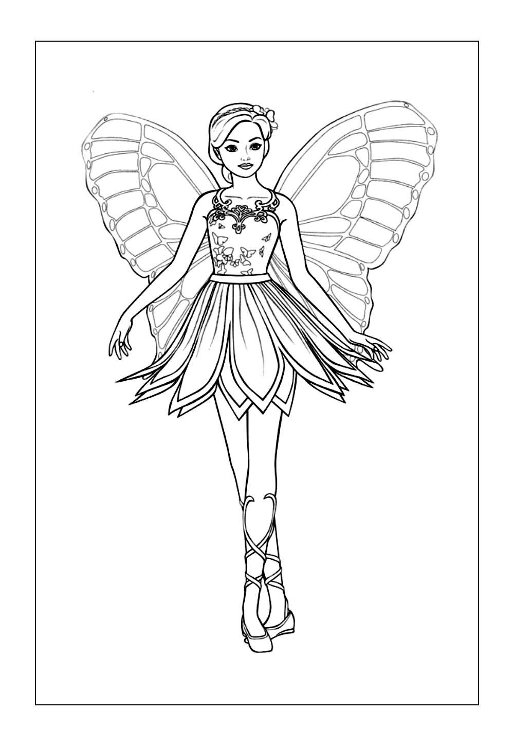 Barbie Bailarina para pintar