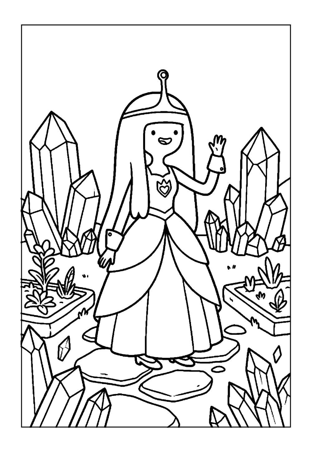 Princesa Jujuba para pintar