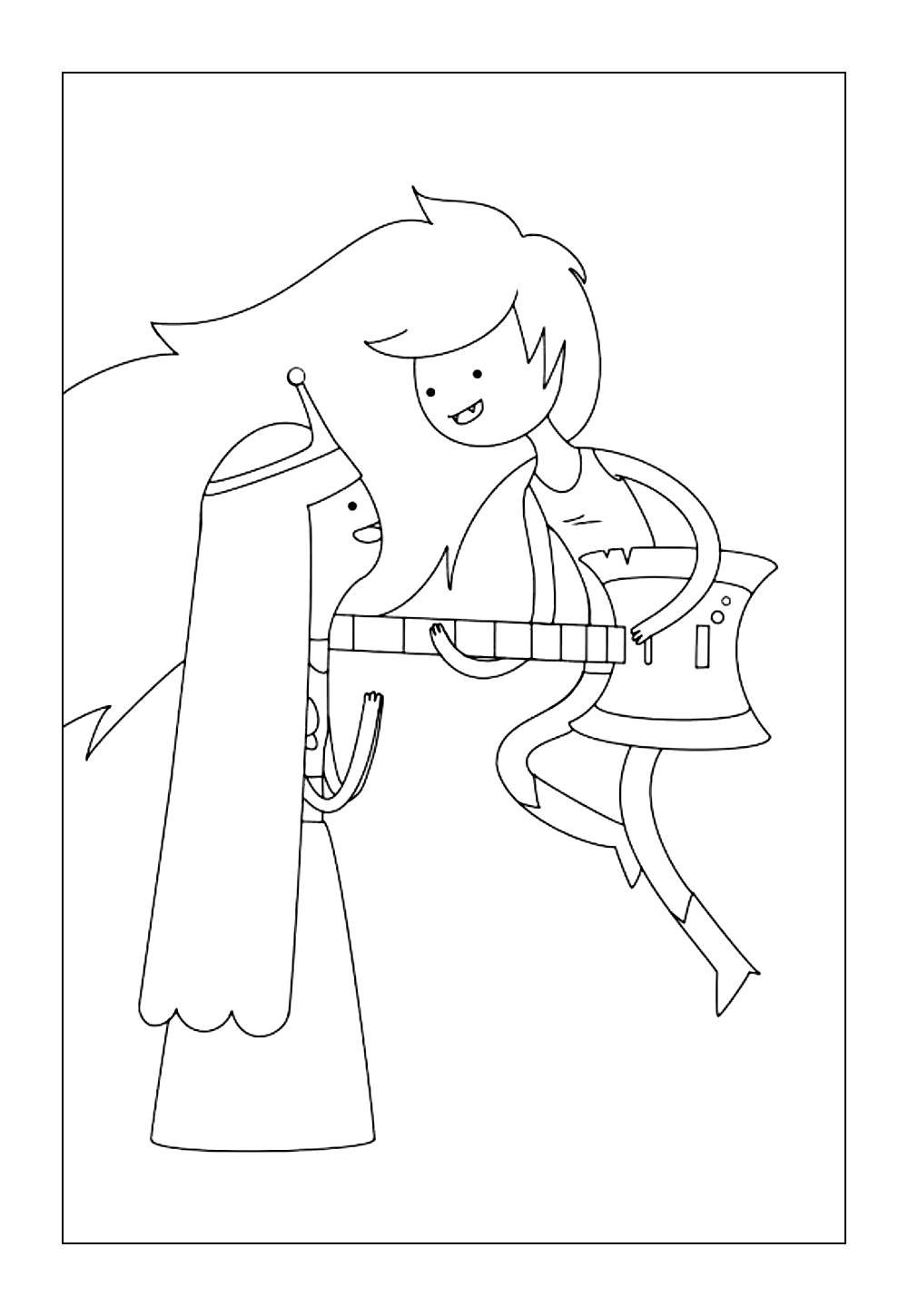 Desenho da Princesa Jujuba para pintar e colorir