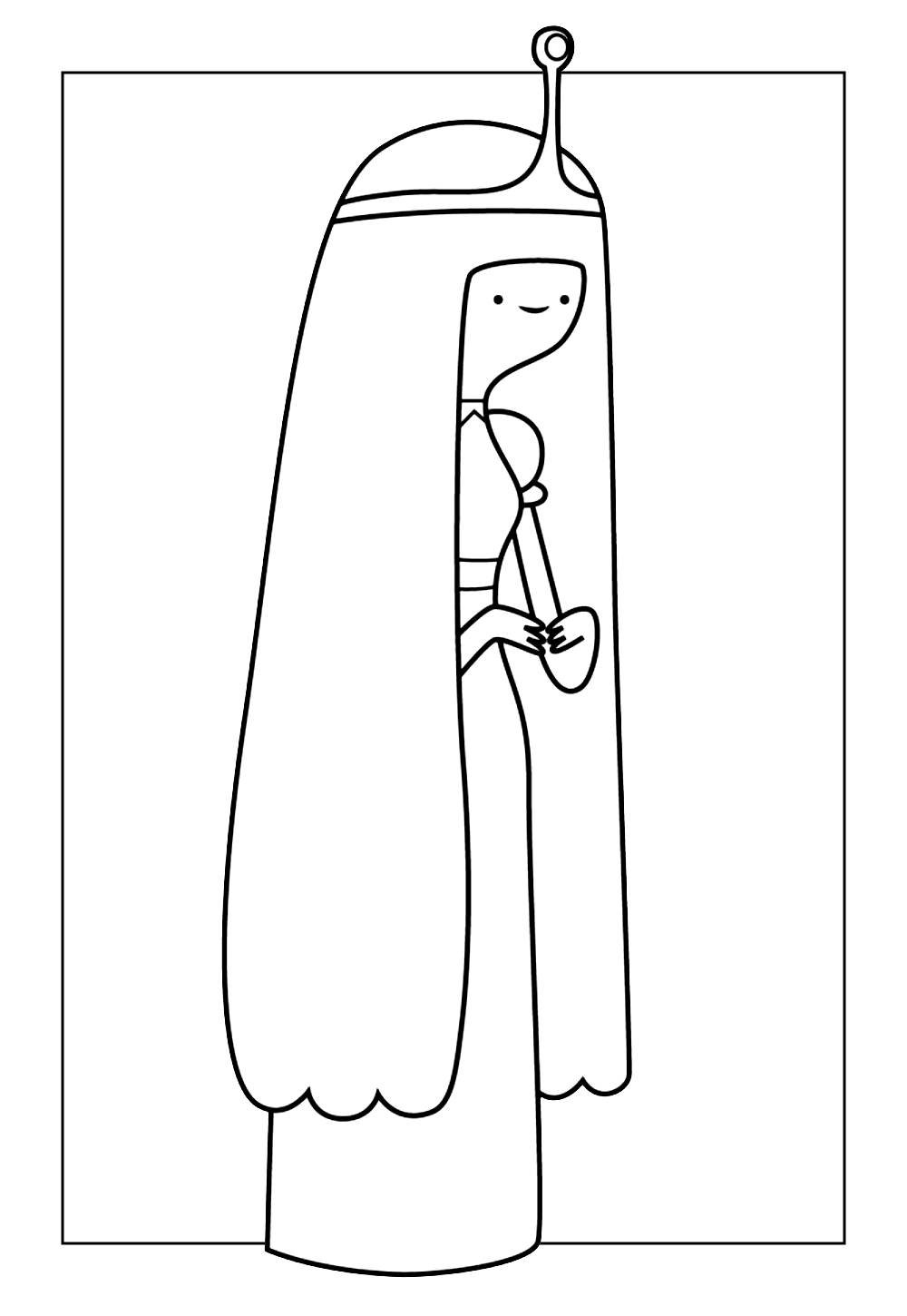 Desenho da Princesa Jujuba para colorir