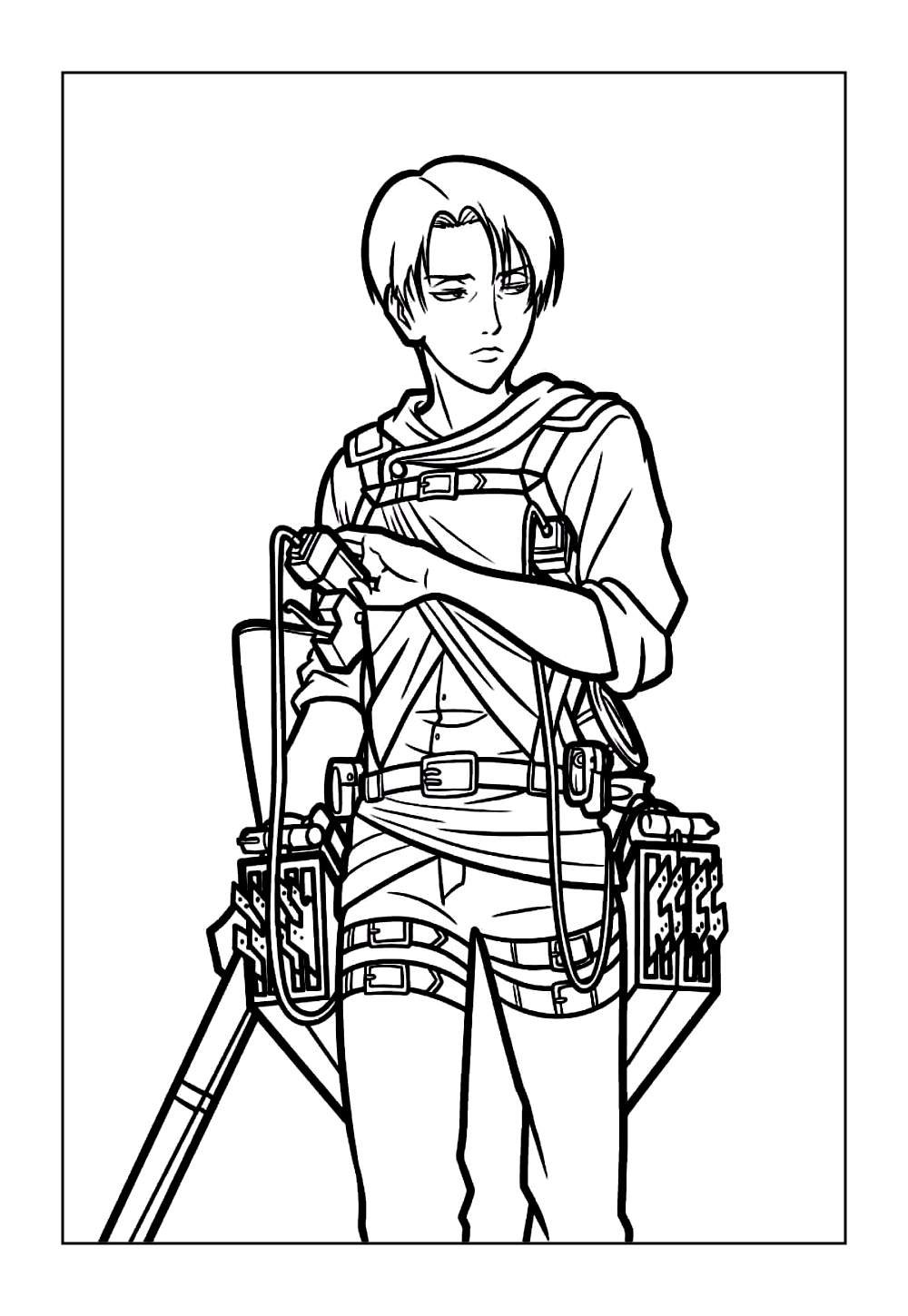 Attack on Titan para colorir